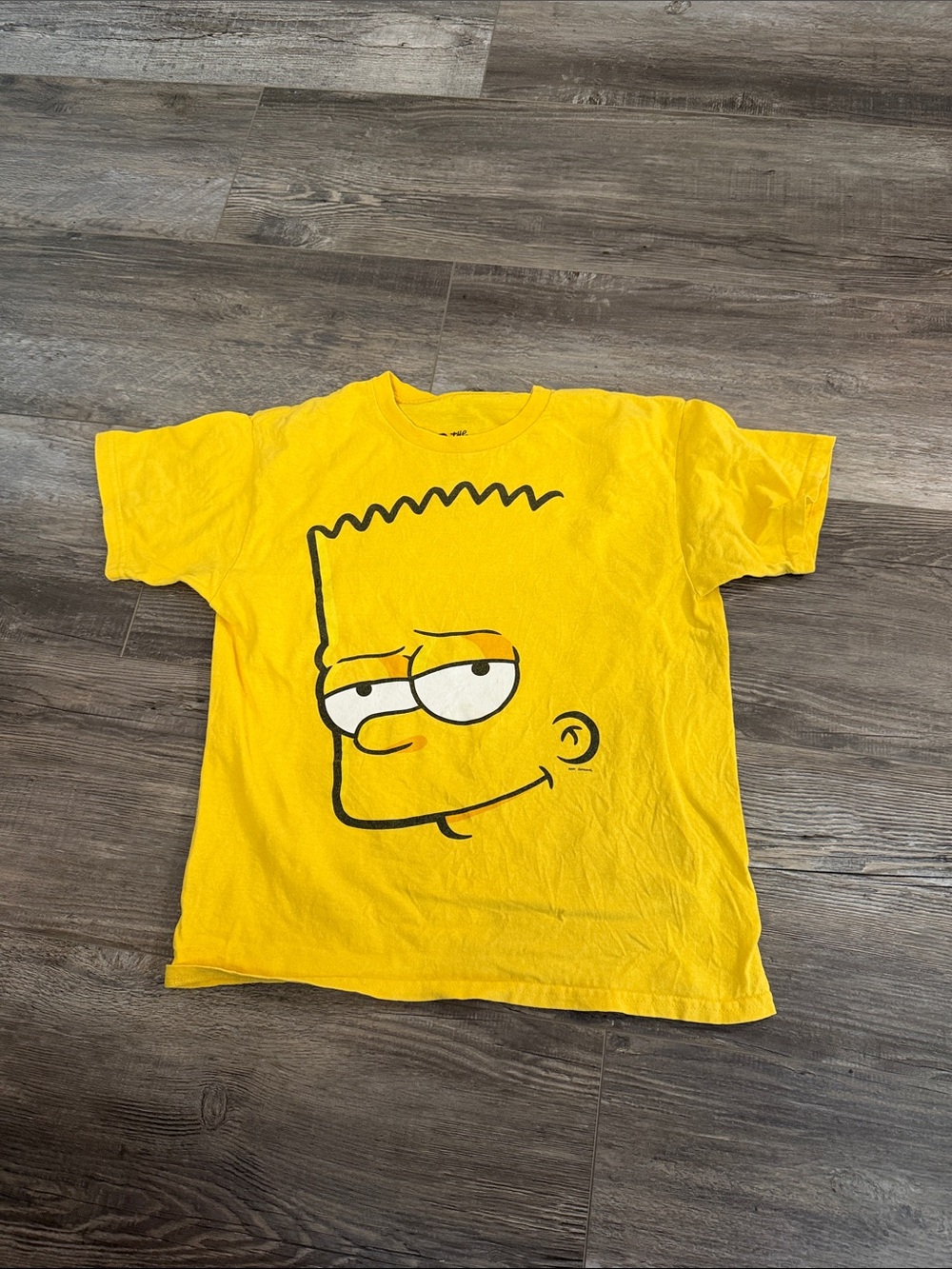 The Simpsons Yellow Bart Simpson Graphic Tee